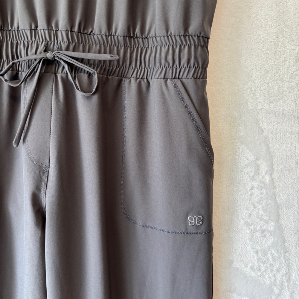 Albion Fit Womens gray casual Jetset jogger short sleeve JUMPSUIT Size‎ small - Picture 4 of 13